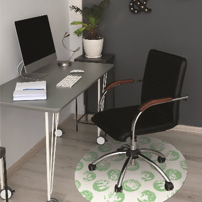 Tapis pour chaise de bureau Plantes dans des points