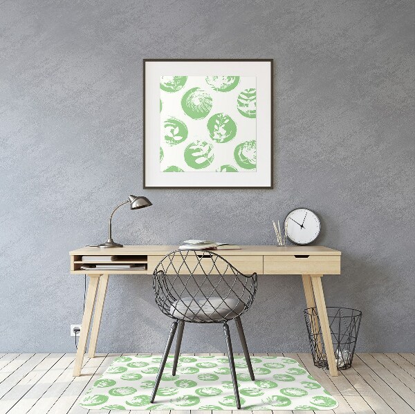 Tapis pour chaise de bureau Plantes dans des points