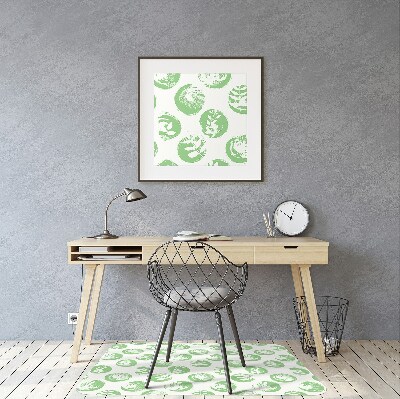 Tapis pour chaise de bureau Plantes dans des points