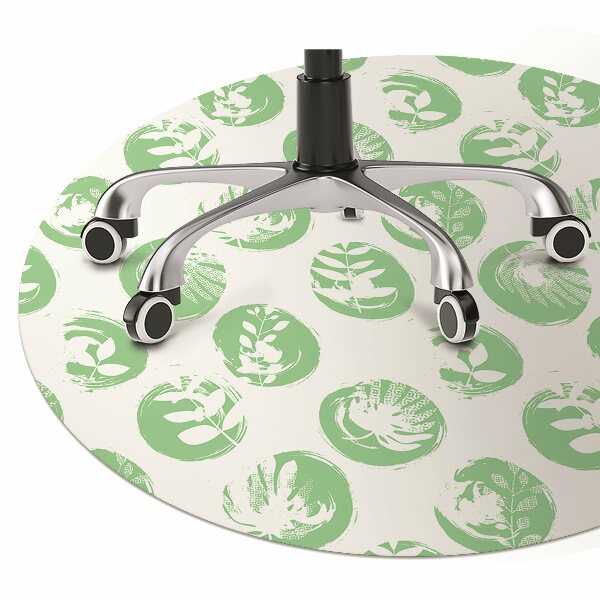 Tapis pour chaise de bureau Plantes dans des points