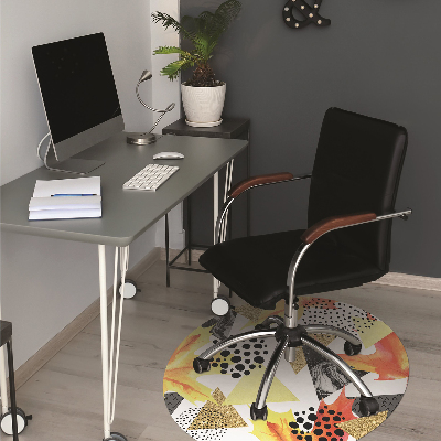 Tapis fauteuil bureau Triangles géométriques