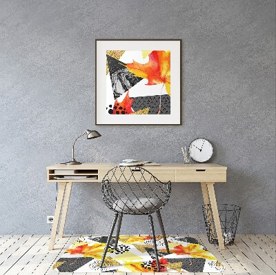 Tapis fauteuil bureau Triangles géométriques