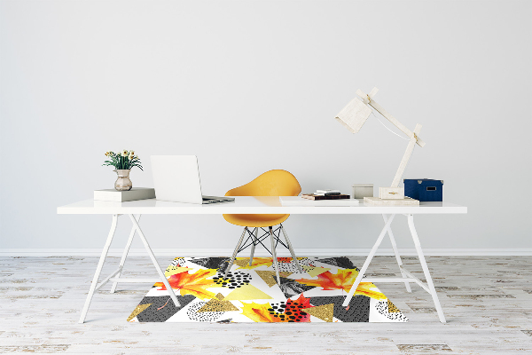 Tapis fauteuil bureau Triangles géométriques