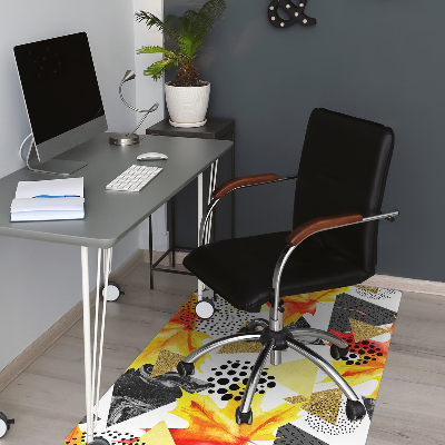 Tapis fauteuil bureau Triangles géométriques