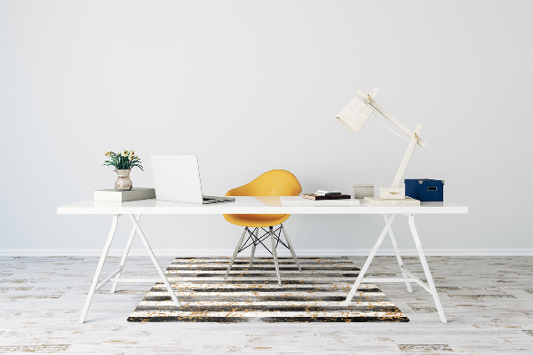 Tapis de chaise de bureau Lignes