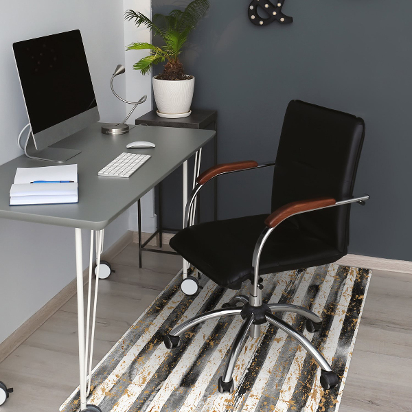 Tapis de chaise de bureau Lignes