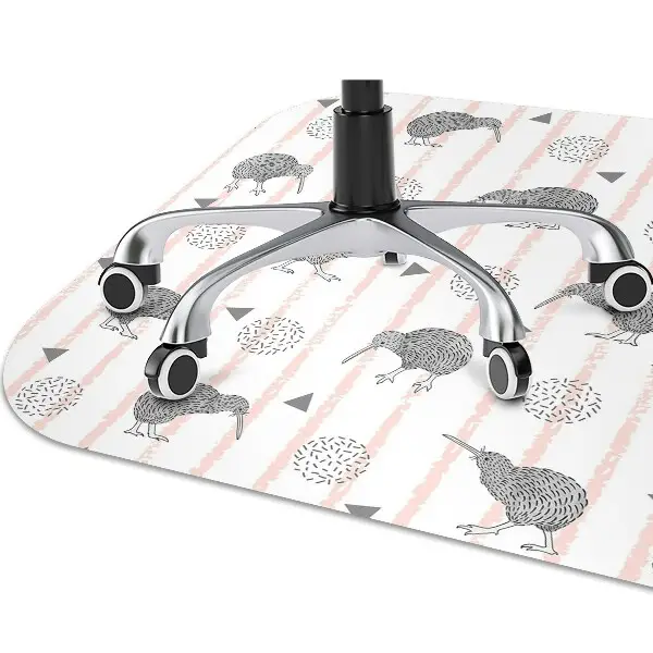 Tapis de chaise de bureau Modèle d'oiseaux kiwi