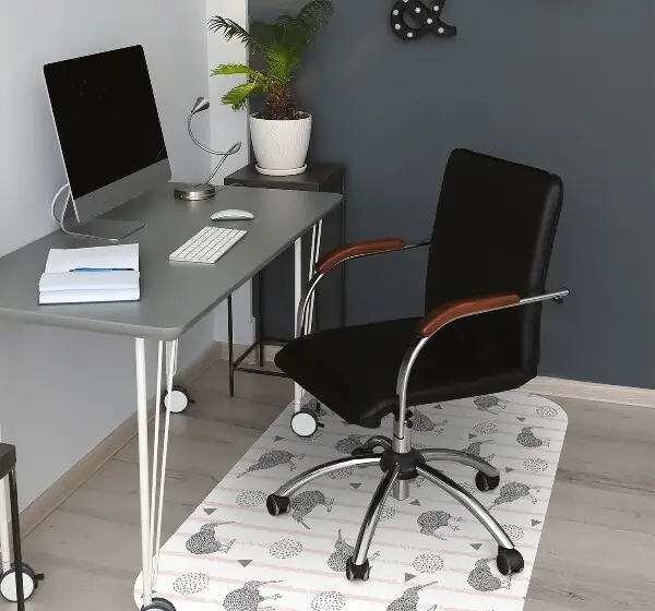 Tapis de chaise de bureau Modèle d'oiseaux kiwi