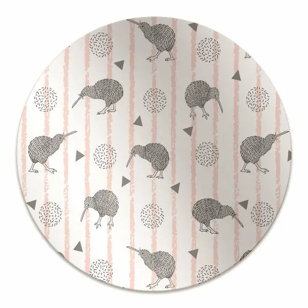 Tapis de chaise de bureau Modèle d'oiseaux kiwi