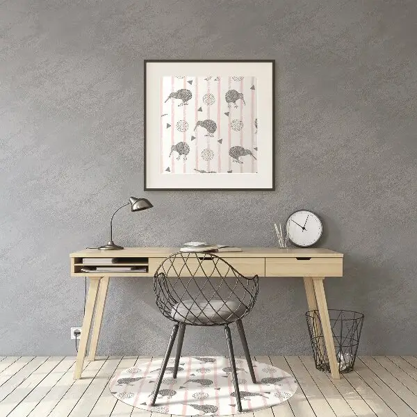 Tapis de chaise de bureau Modèle d'oiseaux kiwi