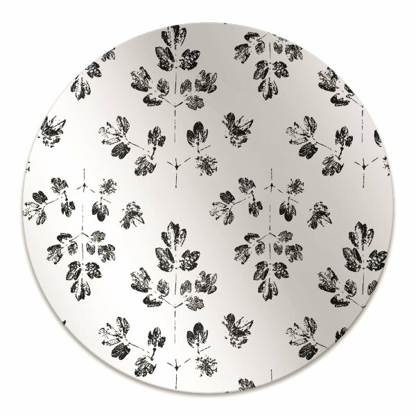 Tapis fauteuil bureau do biura Motif noir et blanc