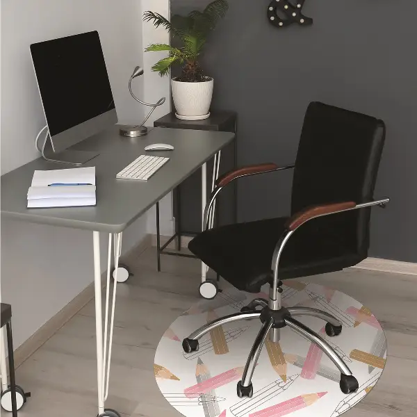 Tapis bureau Modèle de crayons