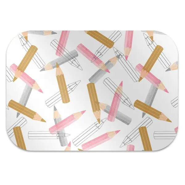 Tapis bureau Modèle de crayons