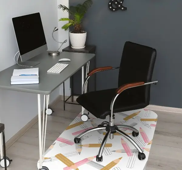 Tapis bureau Modèle de crayons