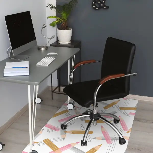 Tapis bureau Modèle de crayons