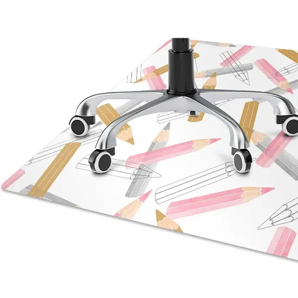 Tapis bureau Modèle de crayons