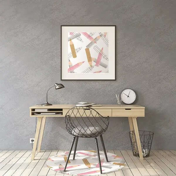 Tapis bureau Modèle de crayons