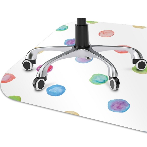 Tapis de chaise de bureau Points colorés