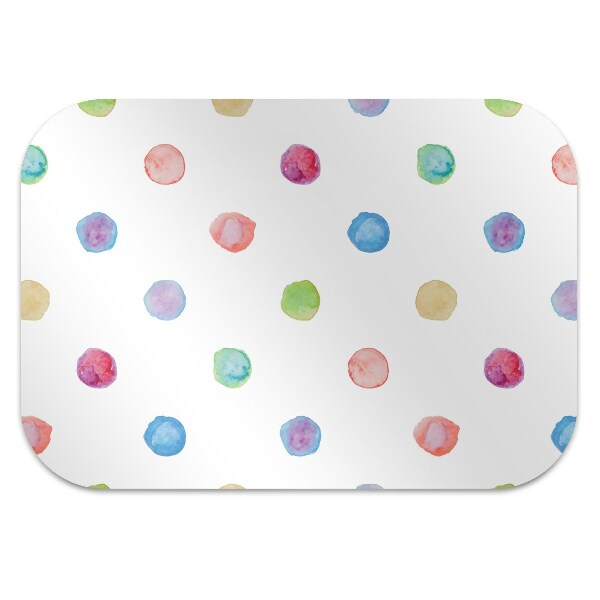 Tapis de chaise de bureau Points colorés