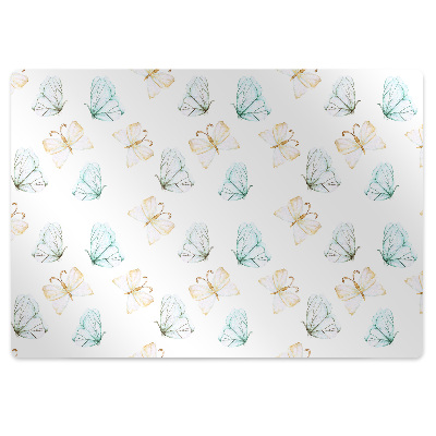 Tapis de chaise de bureau Papillons