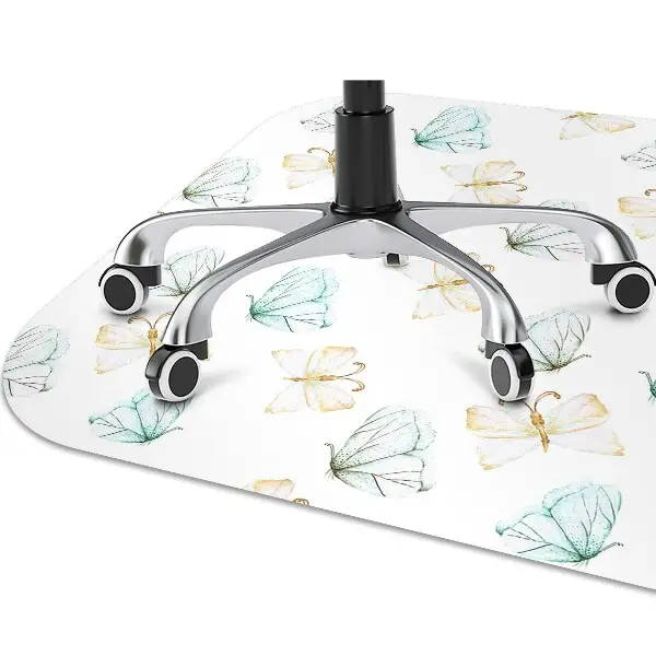 Tapis de chaise de bureau Papillons