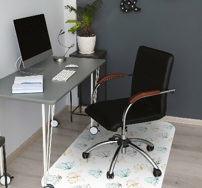 Tapis de chaise de bureau Papillons