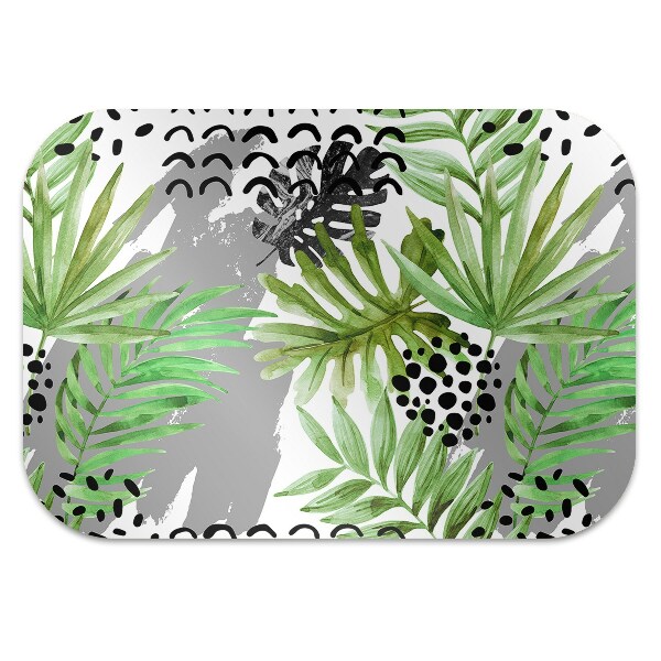 Tapis fauteuil bureau do biura Feuilles tropicales