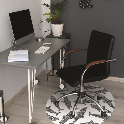 Tapis fauteuil bureau do biura Typographie de requin