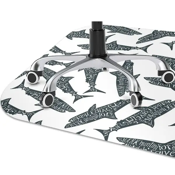 Tapis fauteuil bureau do biura Typographie de requin
