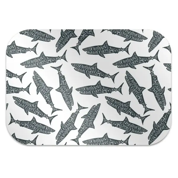 Tapis fauteuil bureau do biura Typographie de requin