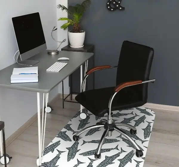 Tapis fauteuil bureau do biura Typographie de requin