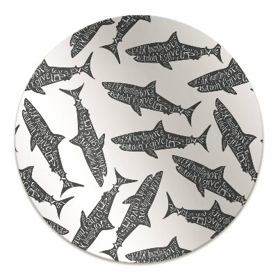 Tapis fauteuil bureau do biura Typographie de requin