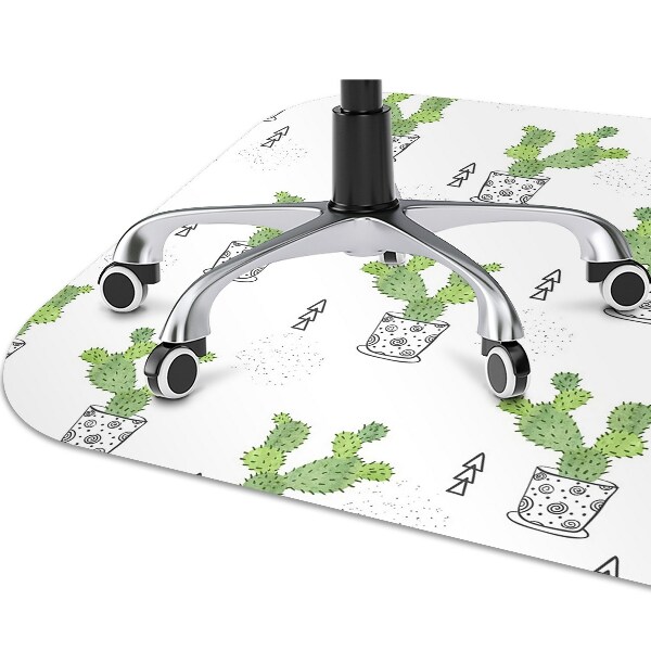 Tapis de chaise de bureau Cactus verts