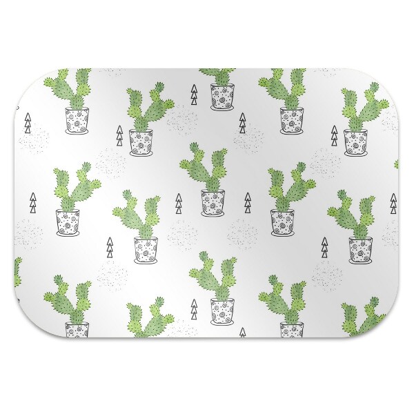 Tapis de chaise de bureau Cactus verts