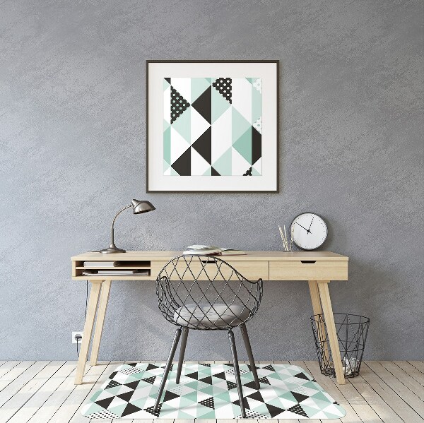 Tapis protège sol Modèle sans couture avec triangles