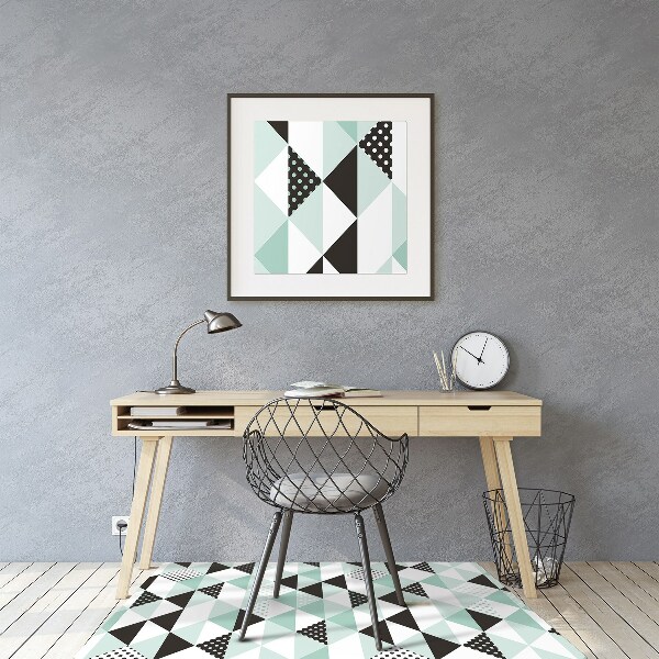 Tapis protège sol Modèle sans couture avec triangles