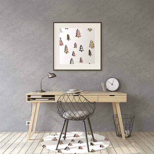 Tapis fauteuil bureau do biura Treillis de Noël pastel