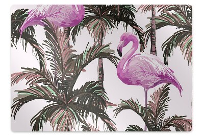 Tapis pour chaise de bureau Flamingos dans la paume