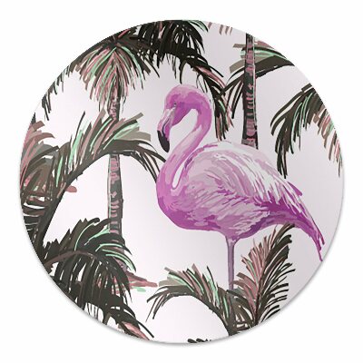 Tapis pour chaise de bureau Flamingos dans la paume