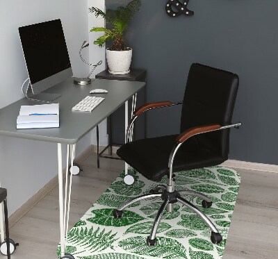 Tapis pour chaise de bureau Feuilles de palmier