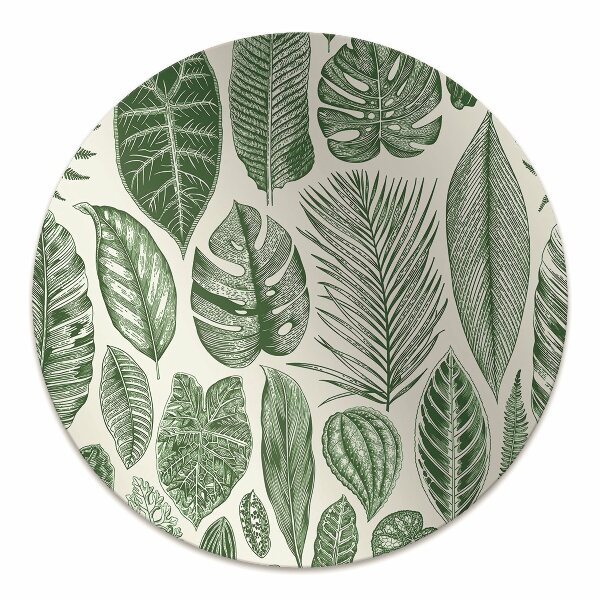 Tapis pour chaise de bureau Feuilles de palmier