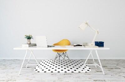 Tapis de chaise de bureau Points