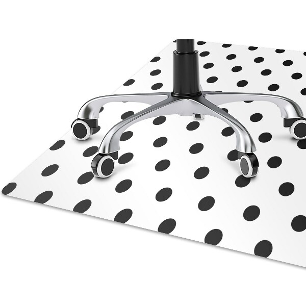 Tapis de chaise de bureau Points
