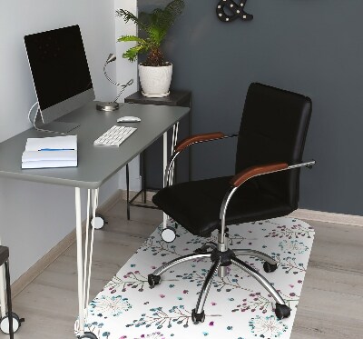 Tapis pour chaise de bureau Floral