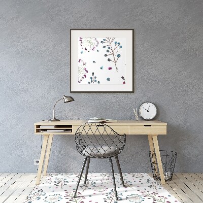 Tapis pour chaise de bureau Floral