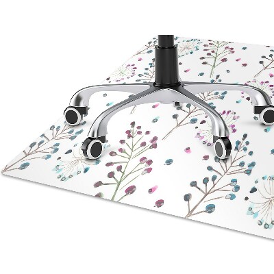 Tapis pour chaise de bureau Floral