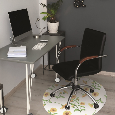 Tapis bureau Tournesols