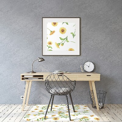 Tapis bureau Tournesols