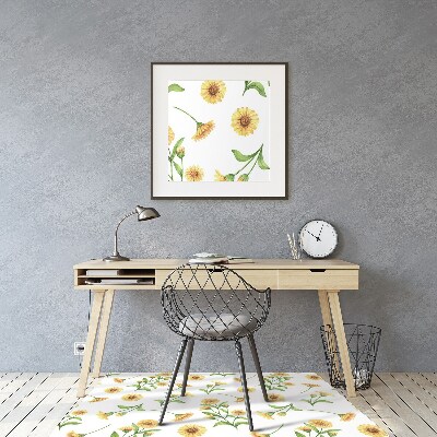 Tapis bureau Tournesols