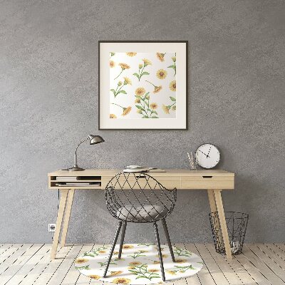 Tapis bureau Tournesols